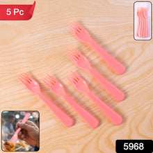 Plastic Fork Spoon,  Baby Fork Spoon Dessert Spoon (5pc set)